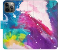 iSaprio flip puzdro Abstract Paint 05 pre iPhone 12/12 Pro - Kryt na mobil