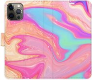 iSaprio flip puzdro Abstract Paint 07 pre iPhone 12/12 Pro - Kryt na mobil