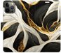 iSaprio flip puzdro BlackGold Marble pre iPhone 12/12 Pro - Kryt na mobil