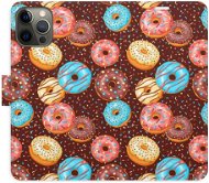 iSaprio flip puzdro Donuts Pattern pre iPhone 12/12 Pro - Kryt na mobil