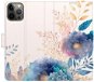 iSaprio flip pouzdro Ornamental Flowers 03 pro iPhone 12/12 Pro - Phone Cover