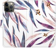 iSaprio flip pouzdro Ornamental Leaves pro iPhone 12/12 Pro - Phone Cover