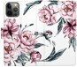 iSaprio flip pouzdro Pink Flowers pro iPhone 12/12 Pro - Phone Cover
