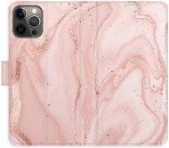 iSaprio flip pouzdro RoseGold Marble pro iPhone 12/12 Pro - Phone Cover