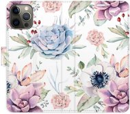 iSaprio flip puzdro Succulents Pattern pre iPhone 12/12 Pro - Kryt na mobil