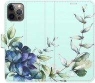 iSaprio flip puzdro Blue Flowers pre iPhone 12/12 Pro - Kryt na mobil