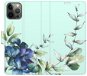 iSaprio flip pouzdro Blue Flowers pro iPhone 12/12 Pro - Phone Cover
