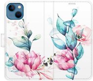 iSaprio flip pouzdro Beautiful Flower pro iPhone 13 - Phone Cover
