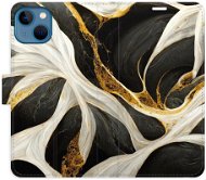 iSaprio flip pouzdro BlackGold Marble pro iPhone 13 - Phone Cover