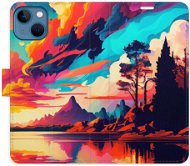 iSaprio flip puzdro Colorful Mountains 02 pre iPhone 13 - Kryt na mobil