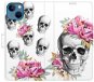 iSaprio flip pouzdro Crazy Skull pro iPhone 13 - Phone Cover