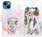 iSaprio flip pouzdro Donut Worry Girl pro iPhone 13 - Phone Cover