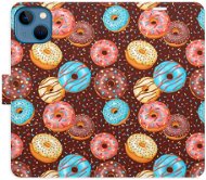 iSaprio flip pouzdro Donuts Pattern pro iPhone 13 - Phone Cover