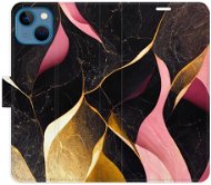 iSaprio flip puzdro Gold Pink Marble 02 pre iPhone 13 - Kryt na mobil