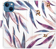 iSaprio flip pouzdro Ornamental Leaves pro iPhone 13 - Phone Cover