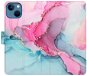 iSaprio flip pouzdro PinkBlue Marble pro iPhone 13 - Phone Cover