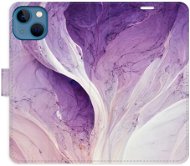 iSaprio flip puzdro Purple Paint na iPhone 13 - Kryt na mobil