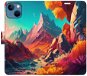 iSaprio flip pouzdro Colorful Mountains pro iPhone 13 - Phone Cover