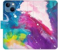 iSaprio flip pouzdro Abstract Paint 05 pro iPhone 13 mini - Phone Cover