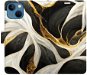 iSaprio flip pouzdro BlackGold Marble pro iPhone 13 mini - Phone Cover