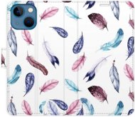 iSaprio flip pouzdro Colorful Feathers pro iPhone 13 mini - Phone Cover