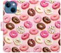 iSaprio flip puzdro Donuts Pattern 03 pre iPhone 13 mini - Kryt na mobil