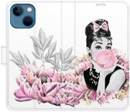 iSaprio flip pouzdro Girl with bubble pro iPhone 13 mini - Phone Cover