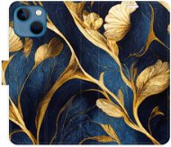 iSaprio flip pouzdro GoldBlue pro iPhone 13 mini - Phone Cover