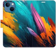 iSaprio flip puzdro Orange Paint 02 na iPhone 13 mini - Kryt na mobil