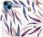 iSaprio flip puzdro Ornamental Leaves pre iPhone 13 mini - Kryt na mobil