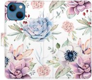 iSaprio flip pouzdro Succulents Pattern pro iPhone 13 mini - Phone Cover