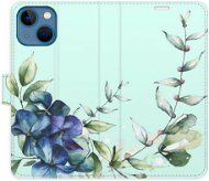 iSaprio flip pouzdro Blue Flowers pro iPhone 13 mini - Phone Cover