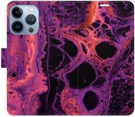 iSaprio flip puzdro Abstract Dark 02 na iPhone 13 Pro - Kryt na mobil