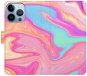 iSaprio flip pouzdro Abstract Paint 07 pro iPhone 13 Pro - Phone Cover