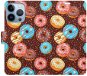 iSaprio flip puzdro Donuts Pattern na iPhone 13 Pro - Kryt na mobil