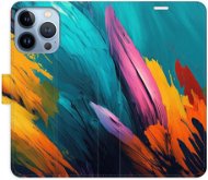 iSaprio flip pouzdro Orange Paint 02 pro iPhone 13 Pro - Phone Cover