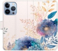 iSaprio flip pouzdro Ornamental Flowers 03 pro iPhone 13 Pro - Phone Cover
