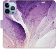 iSaprio flip puzdro Purple Paint na iPhone 13 Pro - Kryt na mobil