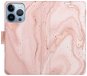 iSaprio flip puzdro RoseGold Marble na iPhone 13 Pro - Kryt na mobil