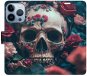 iSaprio flip puzdro Skull in Roses 02 pre iPhone 13 Pro - Kryt na mobil