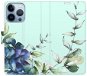 iSaprio flip pouzdro Blue Flowers pro iPhone 13 Pro - Phone Cover