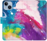 iSaprio flip pouzdro Abstract Paint 05 pro iPhone 14 - Phone Cover