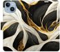 iSaprio flip pouzdro BlackGold Marble pro iPhone 14 - Phone Cover