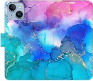 iSaprio flip pouzdro BluePink Paint pro iPhone 14 - Phone Cover