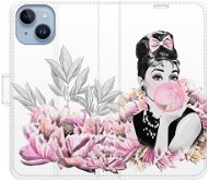 iSaprio flip puzdro Girl with bubble pre iPhone 14 - Kryt na mobil