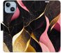iSaprio flip pouzdro Gold Pink Marble 02 pro iPhone 14 - Phone Cover