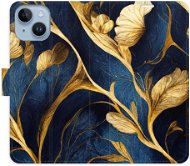 iSaprio flip pouzdro GoldBlue pro iPhone 14 - Phone Cover