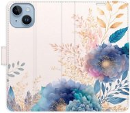 iSaprio flip pouzdro Ornamental Flowers 03 pro iPhone 14 - Phone Cover