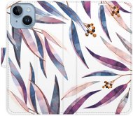 iSaprio flip puzdro Ornamental Leaves na iPhone 14 - Kryt na mobil