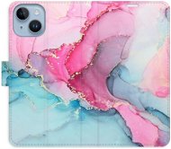 iSaprio flip puzdro PinkBlue Marble na iPhone 14 - Kryt na mobil